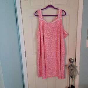 Aria Collection Pink And White Floral  Dress